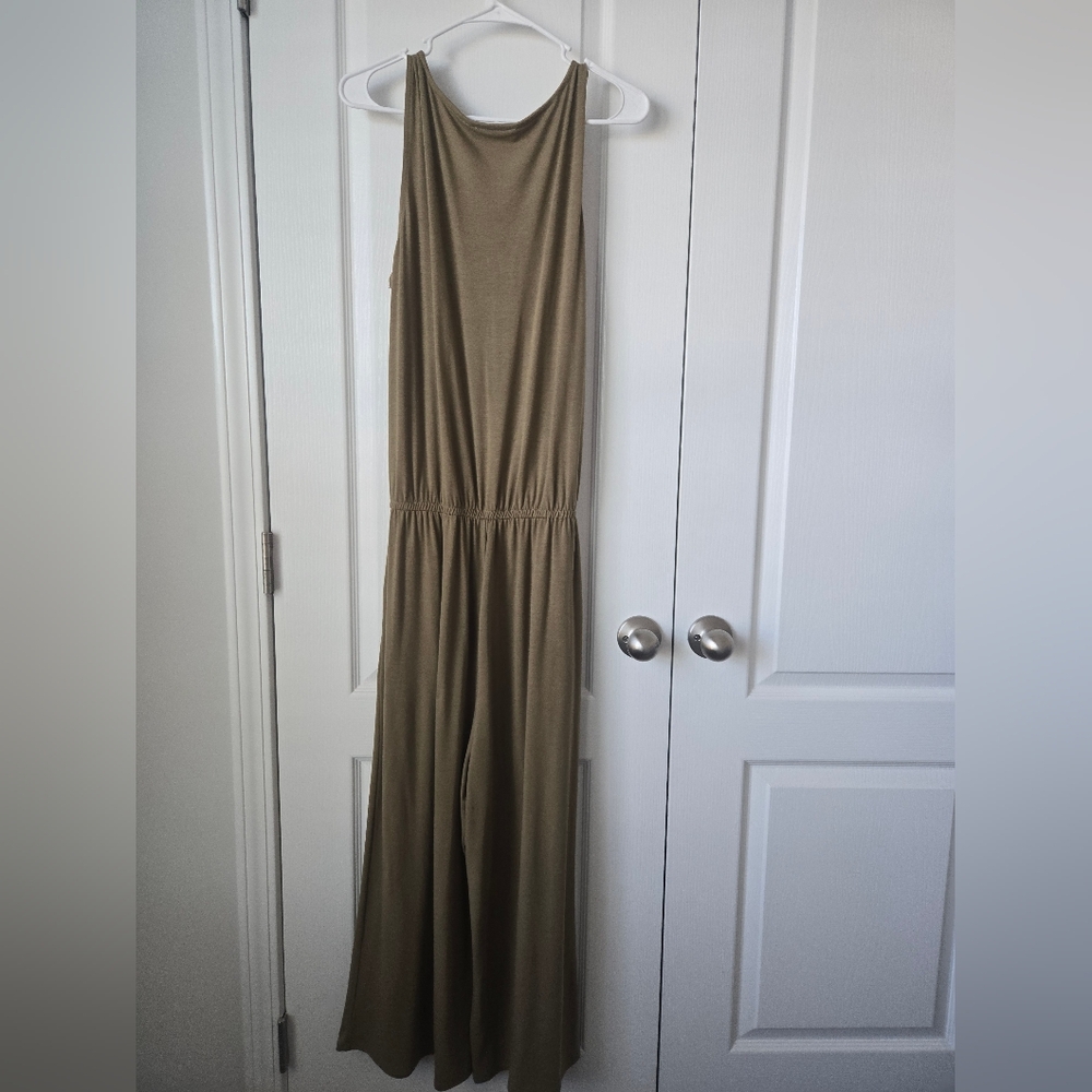 ZENANA Olive Green Jumpsuit - Picture 3 of 3